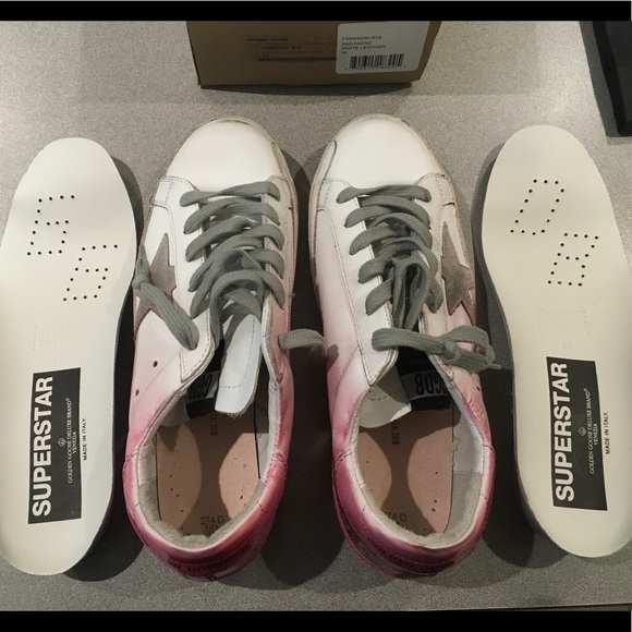 Golden Goose Superstar Sneaker White/Pink 38 NIB - Picture 7 of 8